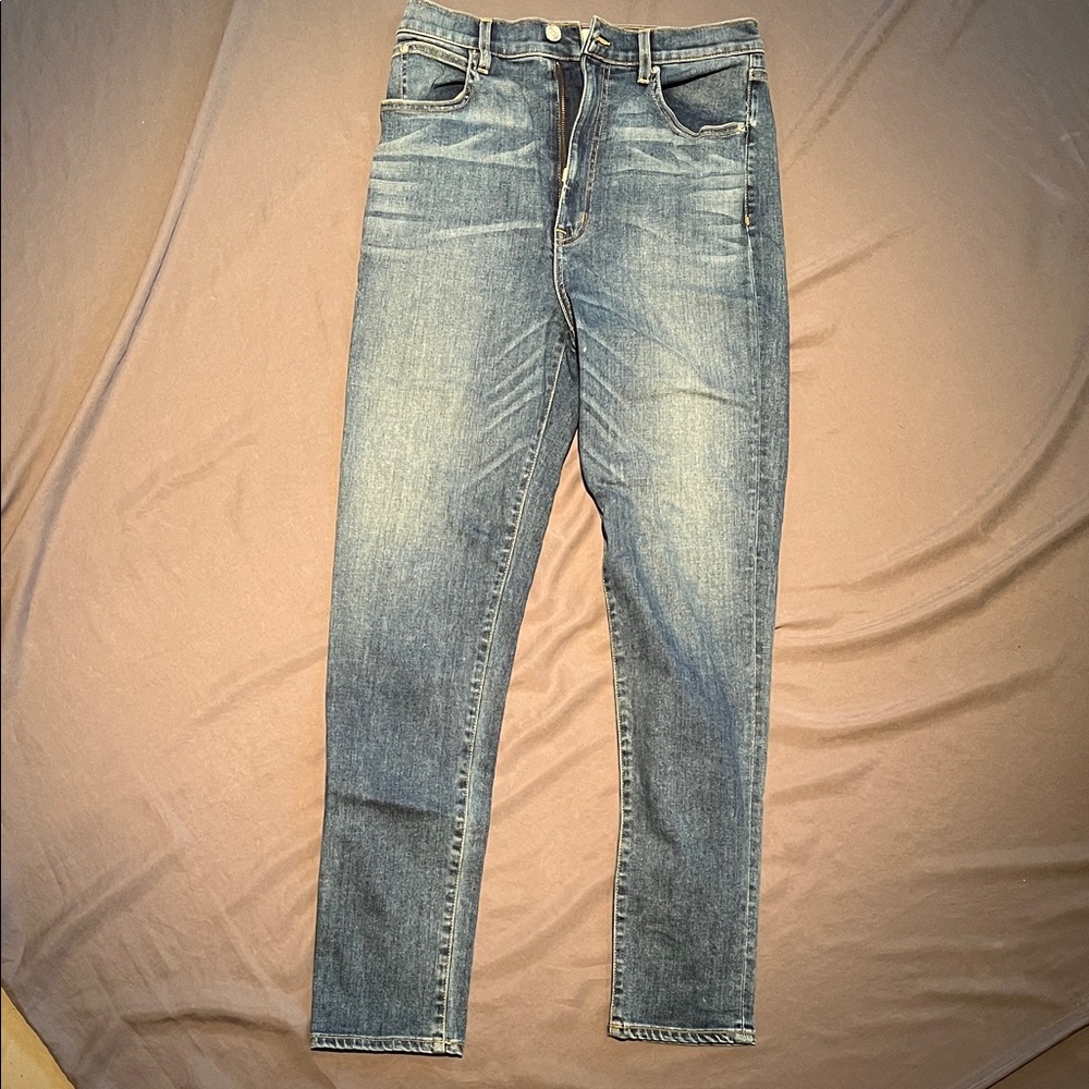 SLVRLAKE Men's Slim Fit Blue Jeans